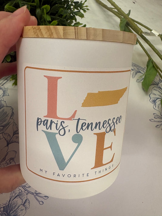 Paris Tn Love Candle