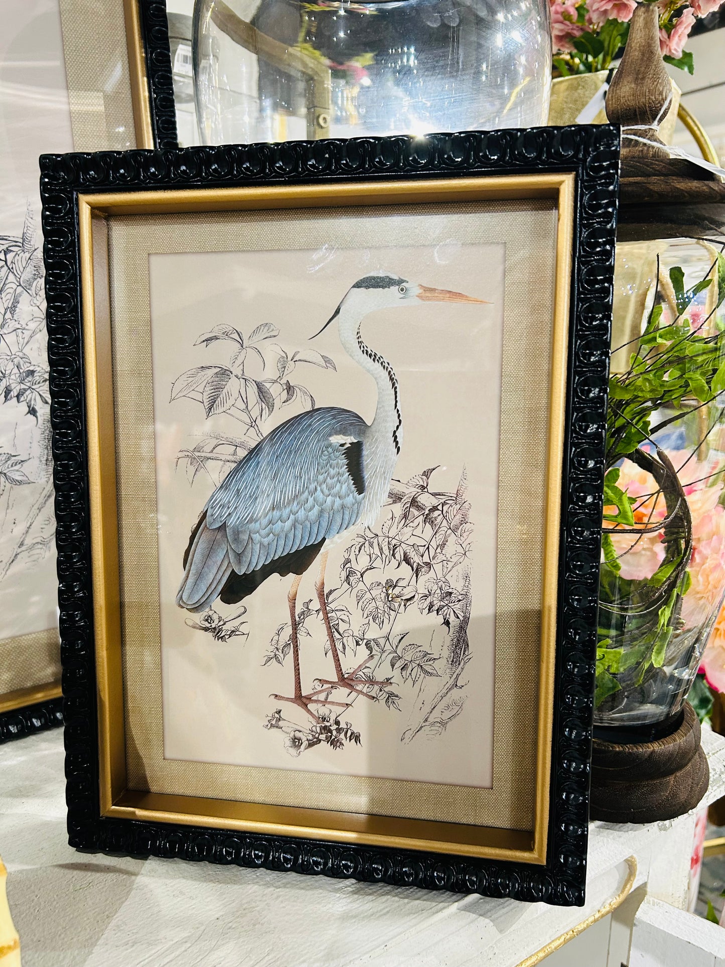 Wading Bird Framed Art-Single Frame