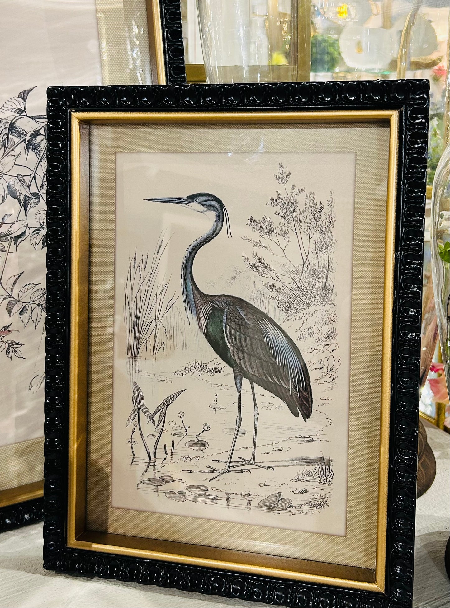Wading Bird Framed Art-Single Frame