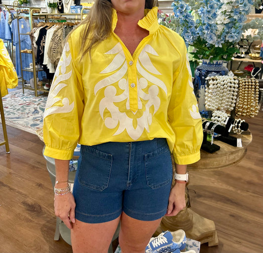 Bettina Applique Top