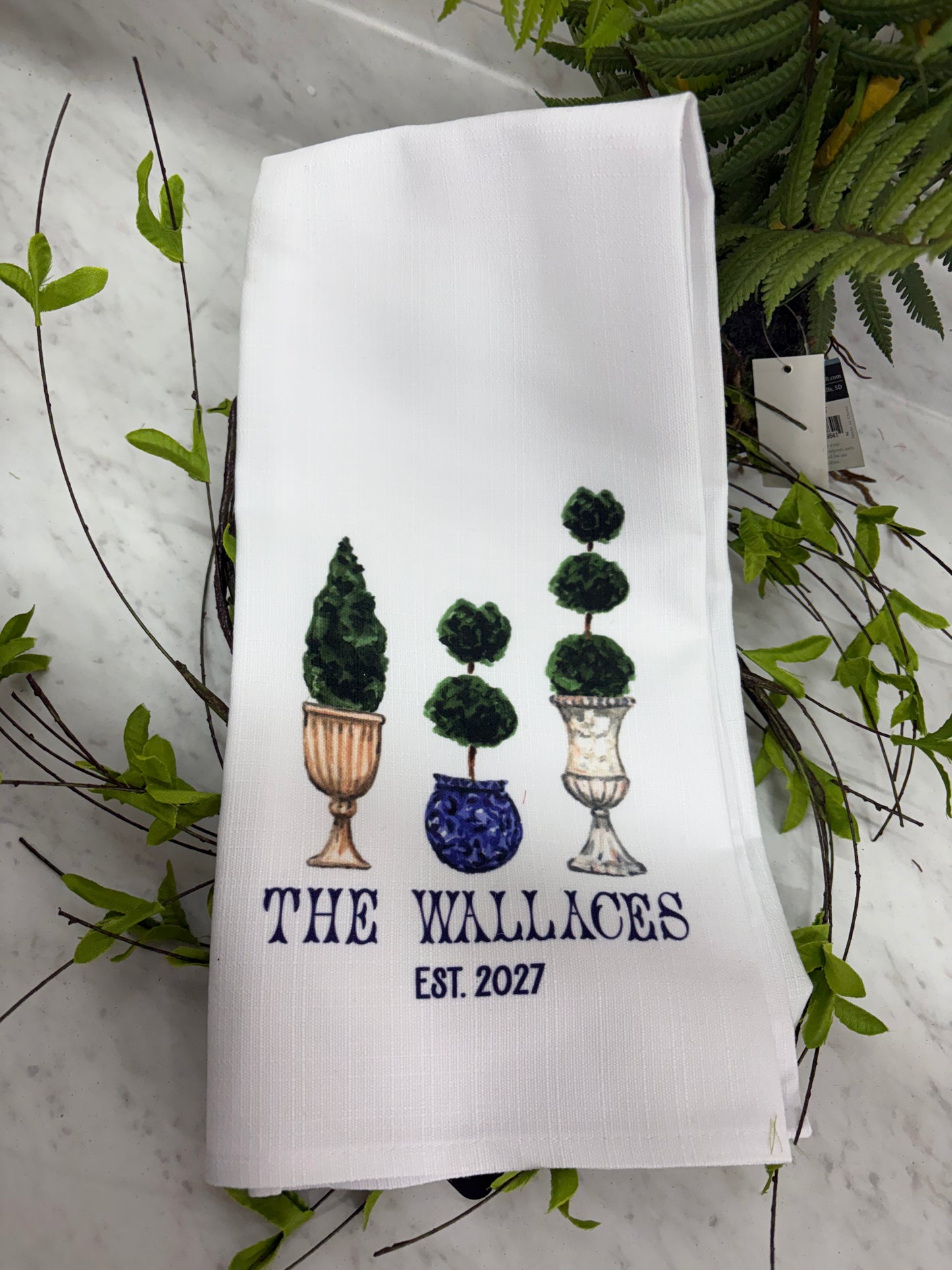 Personalized Little Birdie Tea Towel - Wallaces