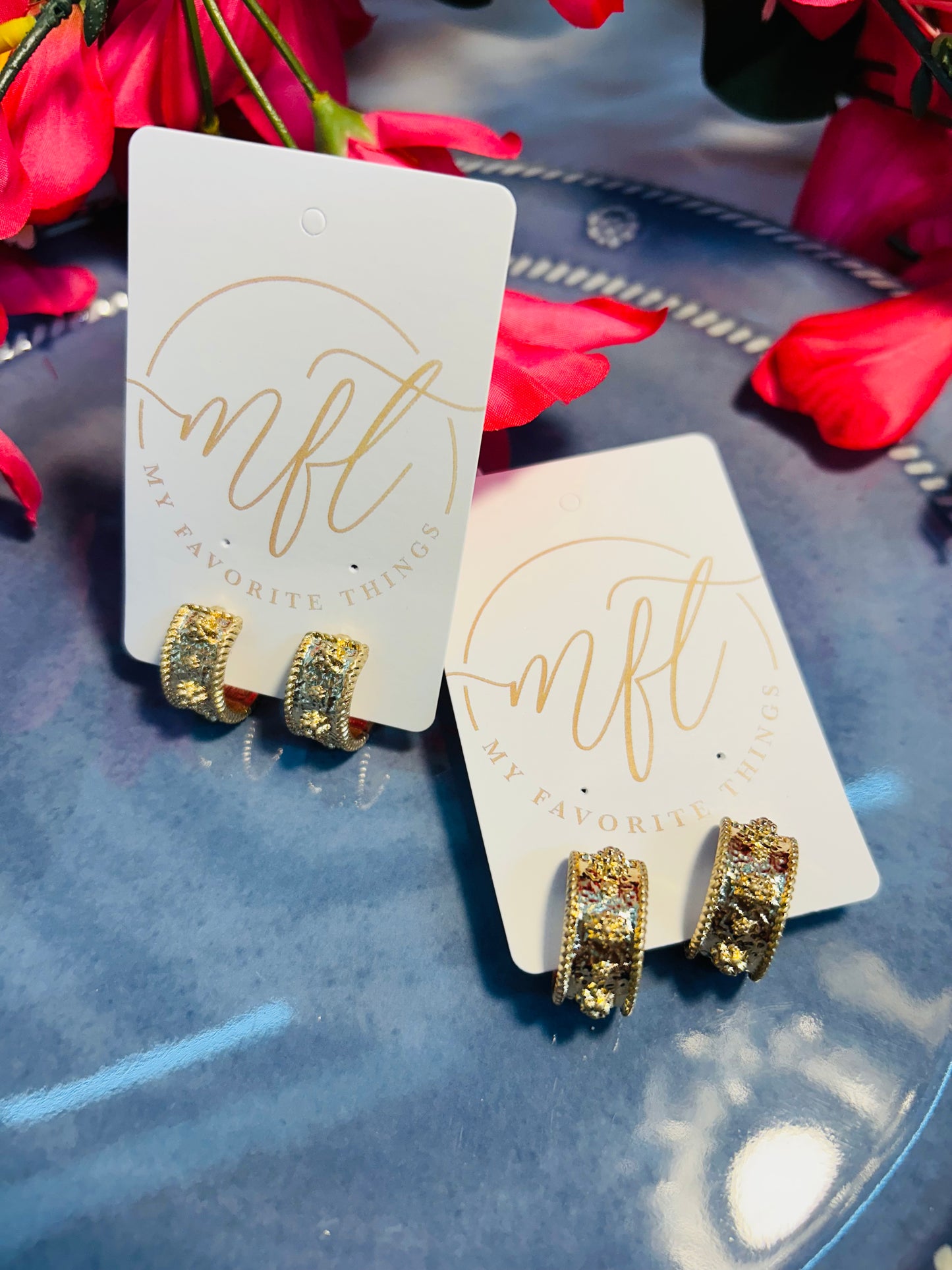Golden Medallion Earrings