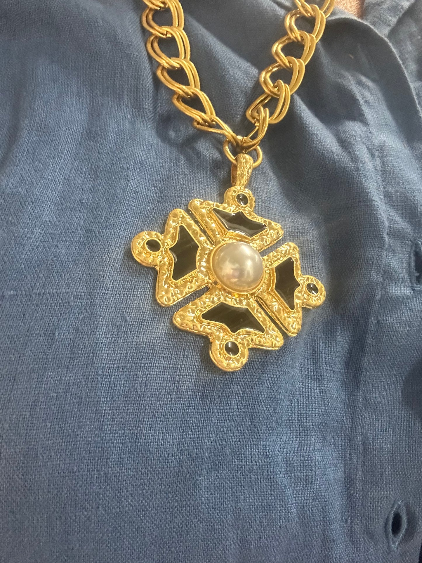 Maltese Golden Cross Necklace