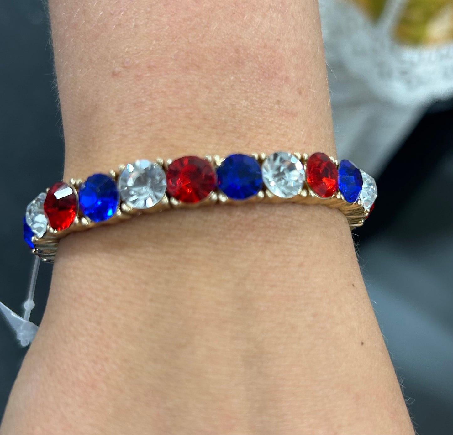 Patriotic Pride Jewel Stone Bracelet