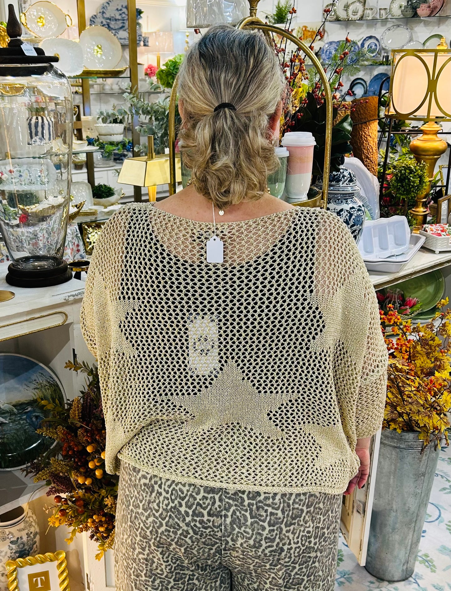 Emalyn Gold Stars Viscose Top