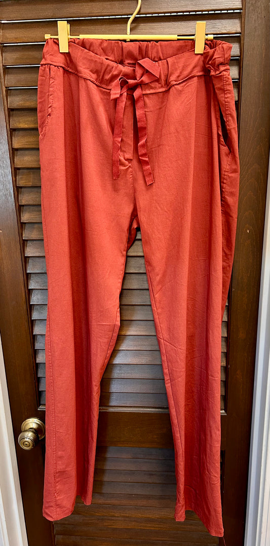 Drawstring Waist Jogger Pants