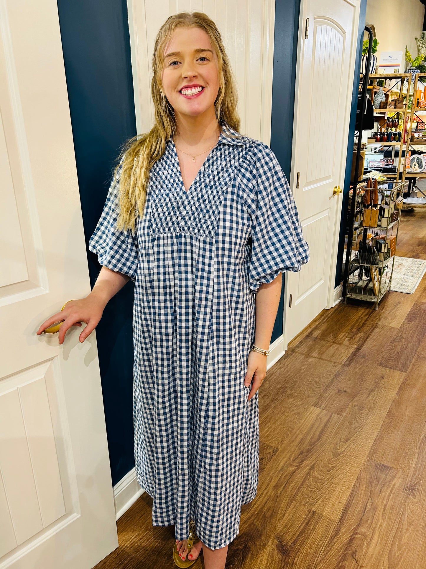 Blue Beauty Midi Dress