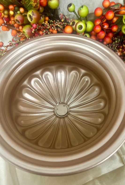 Large Gold Pedestal Planter