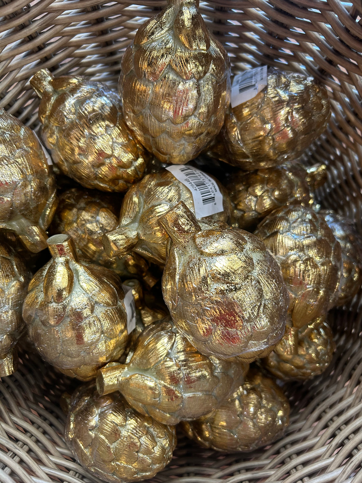 Gold Resin Artichoke