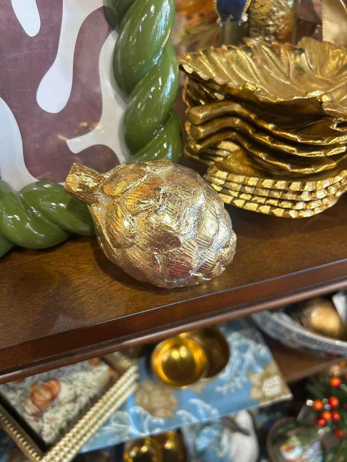 Gold Resin Artichoke