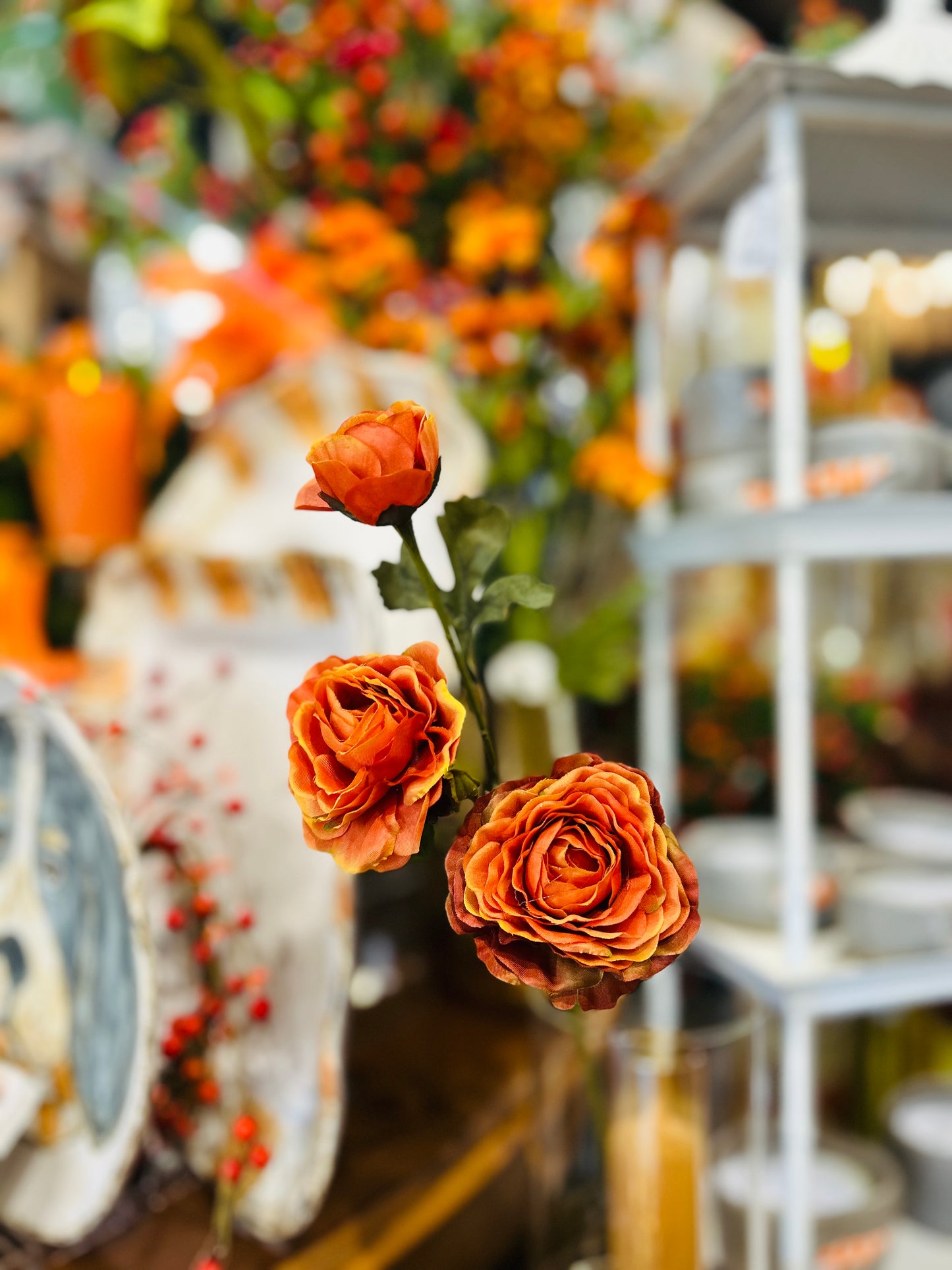 Orange Ranunculus Spray