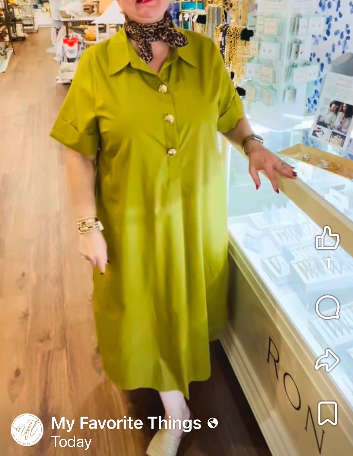 Martini Olive Midi Dress
