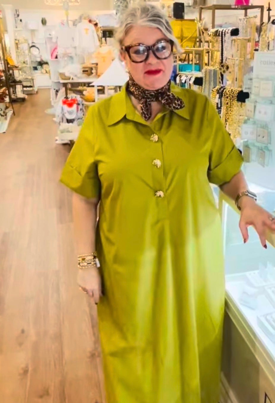 Martini Olive Midi Dress