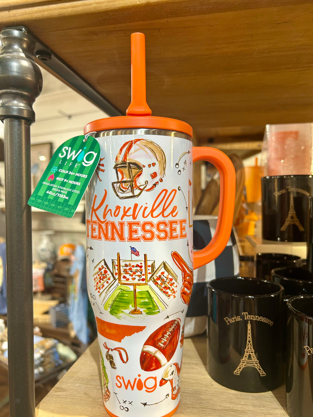 Tailgates in Knoxville Mega Mug 40oz