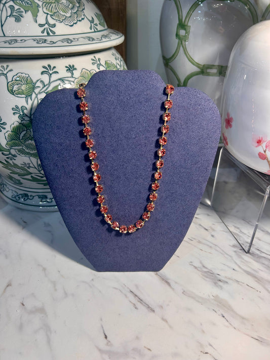 Rose Crystal Magnetic Necklace