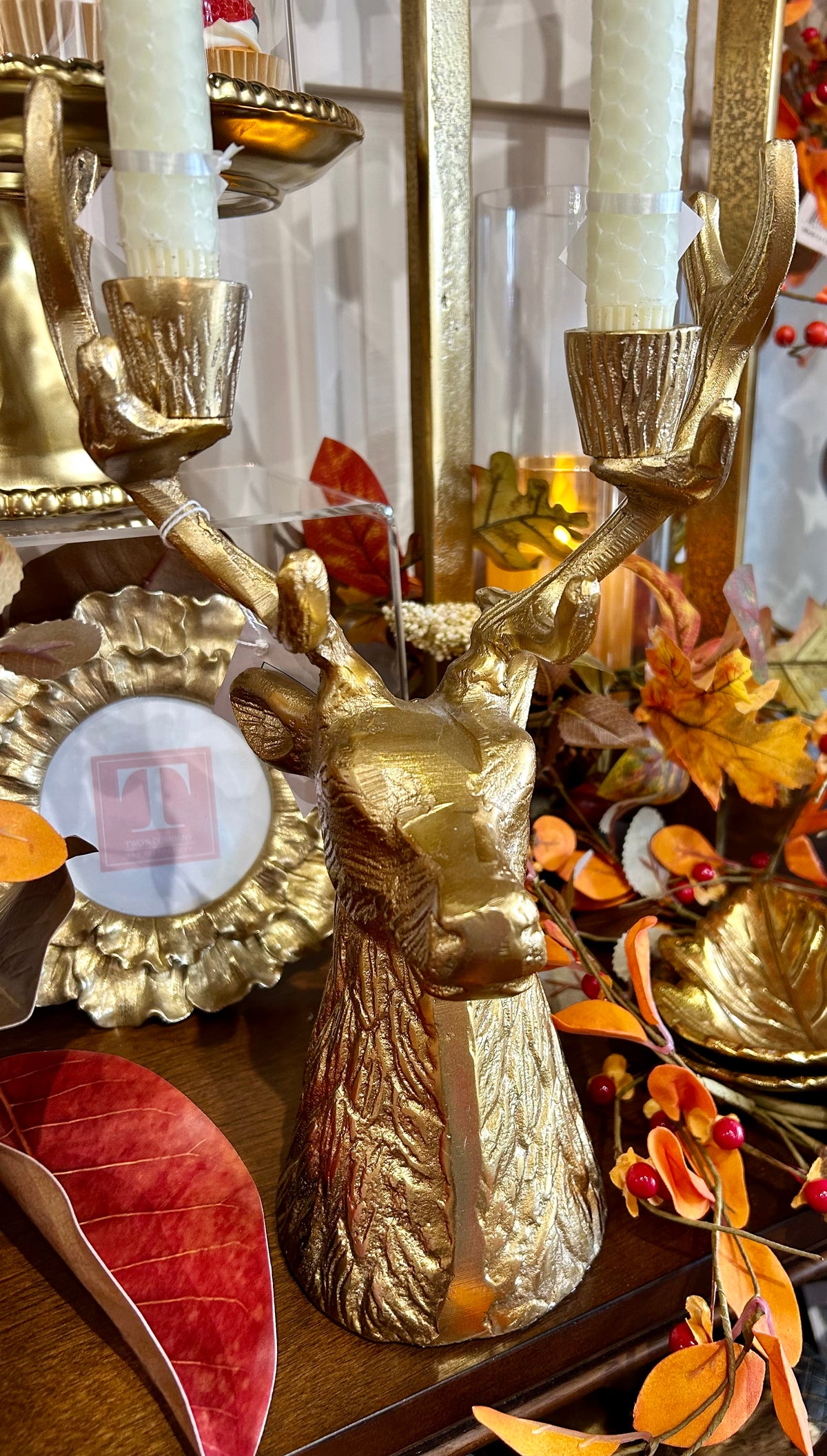 Reindeer Candle Holder  13 in