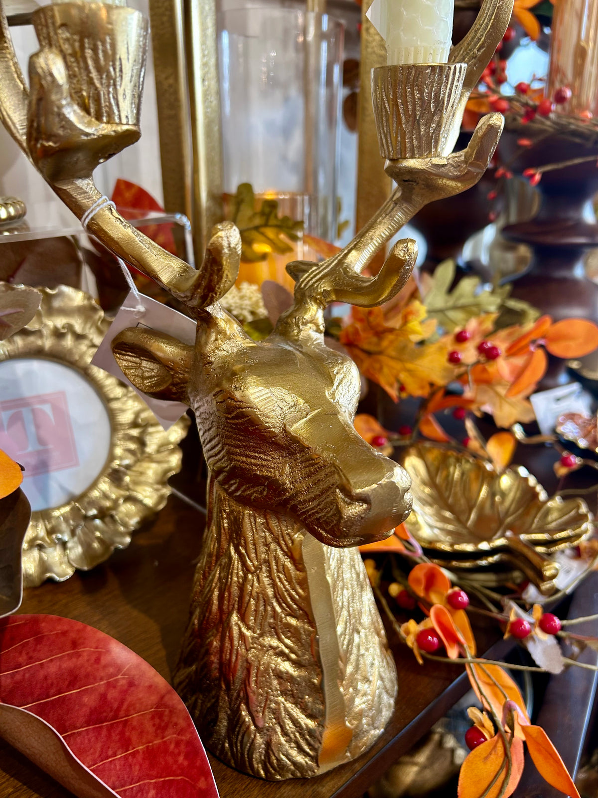 Reindeer Candle Holder  13 in