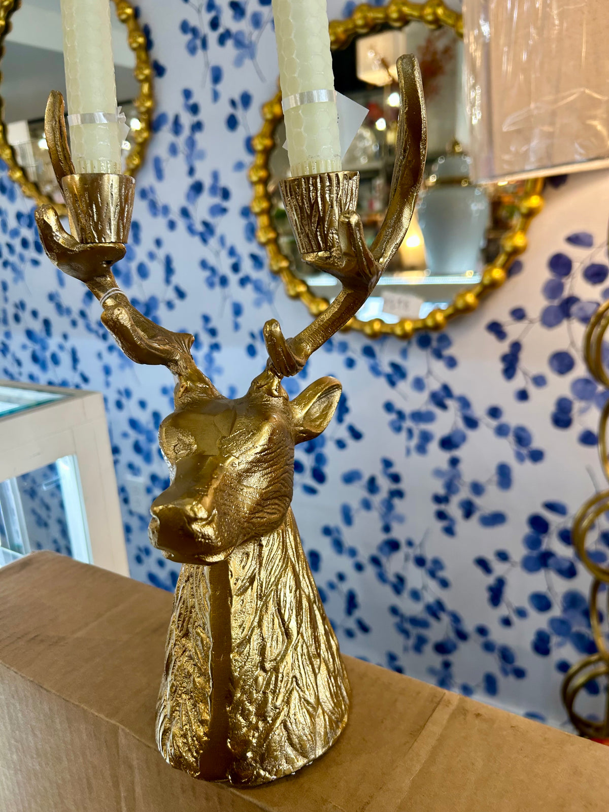 Reindeer Candle Holder  13 in