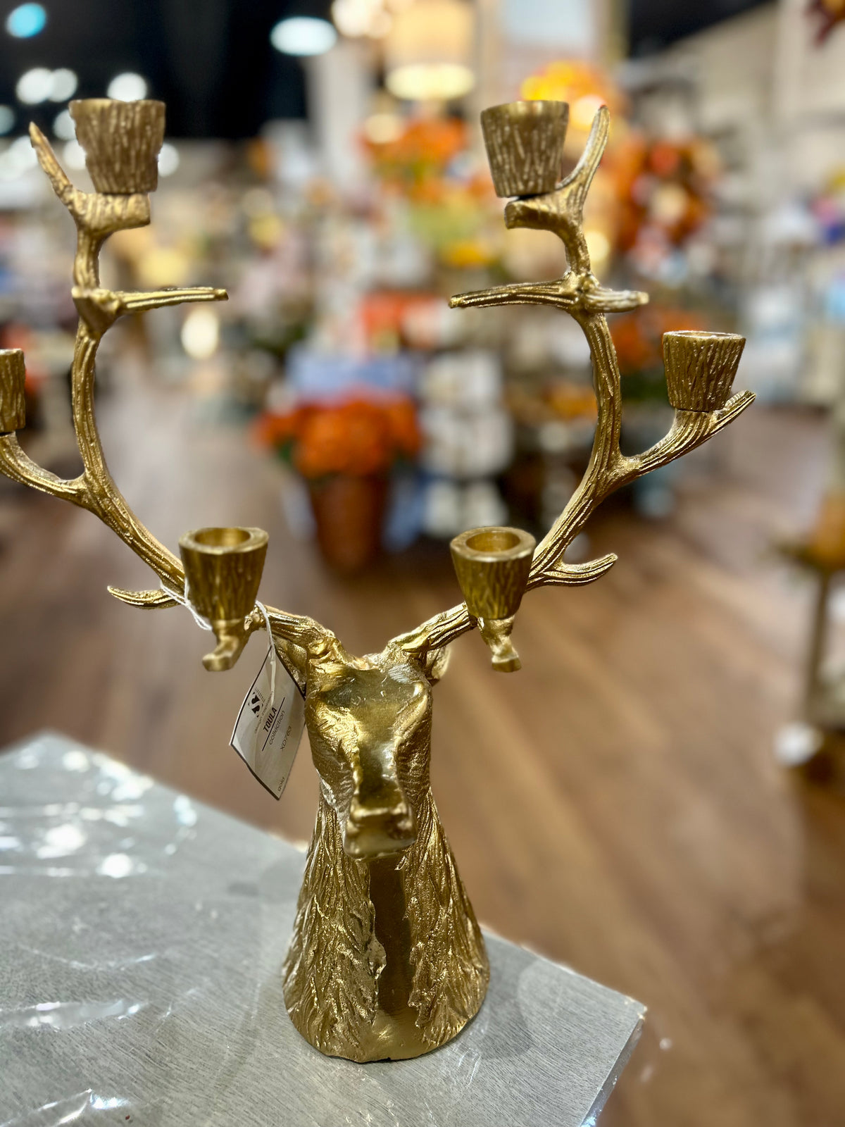 Reindeer Candle Holder  16 in,