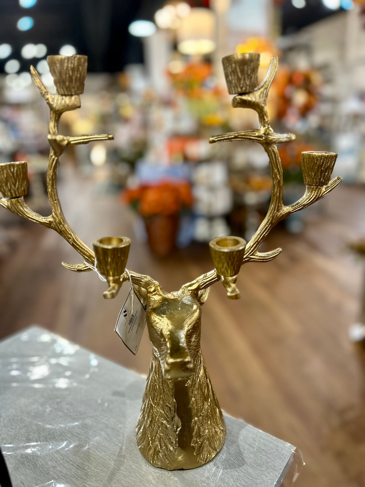 Reindeer Candle Holder  16 in,
