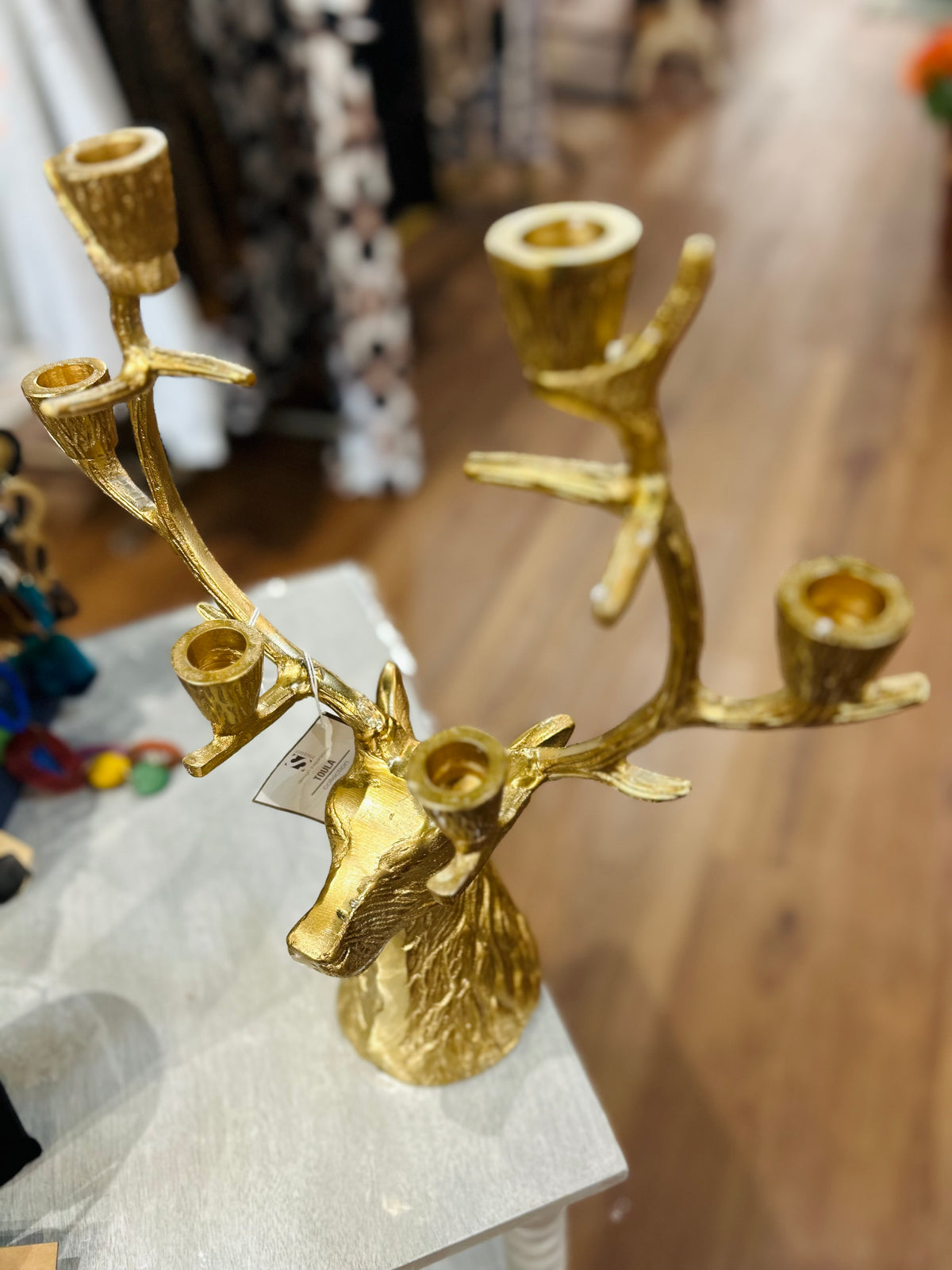 Reindeer Candle Holder  16 in,