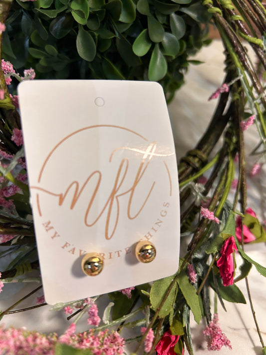 Small Gold Stud Earrings