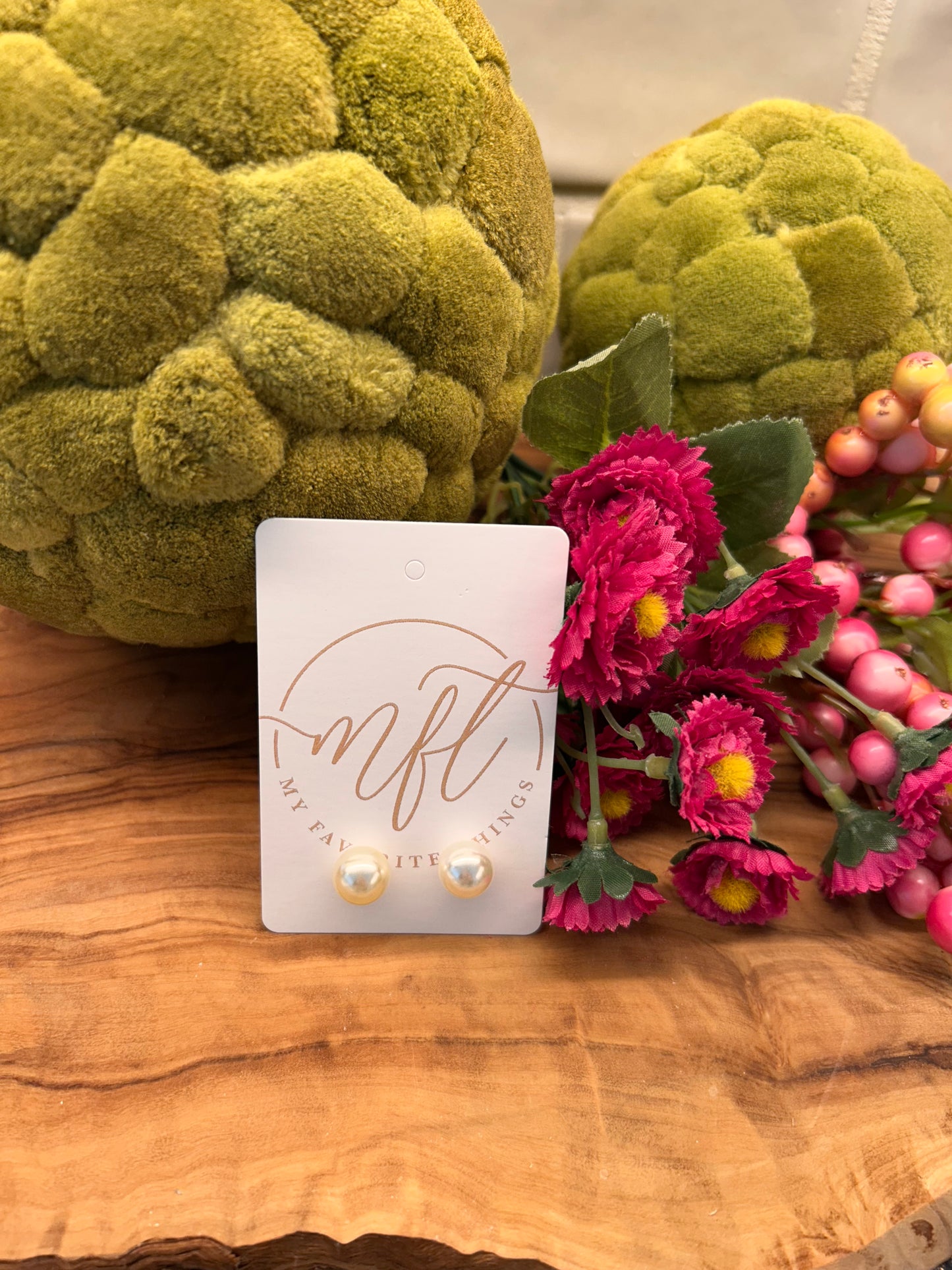 Pearl Stud Earrings