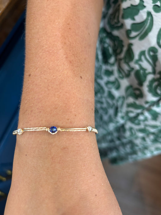 Be the Change Bracelet- Sapphire