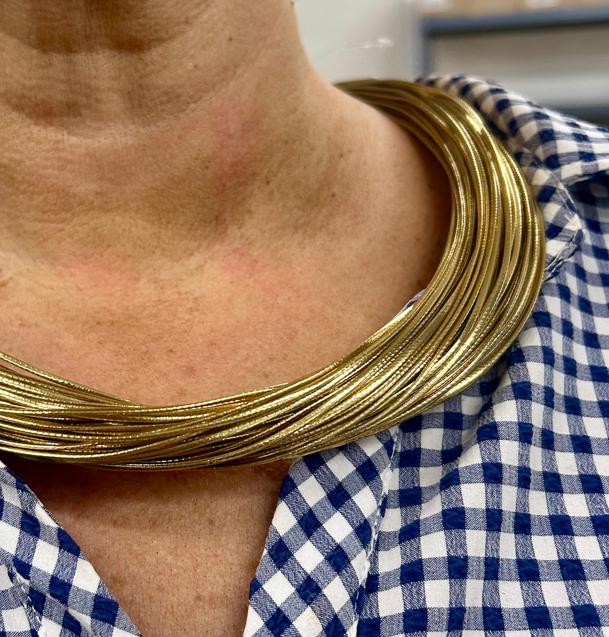 Gold Multi Strand Necklace