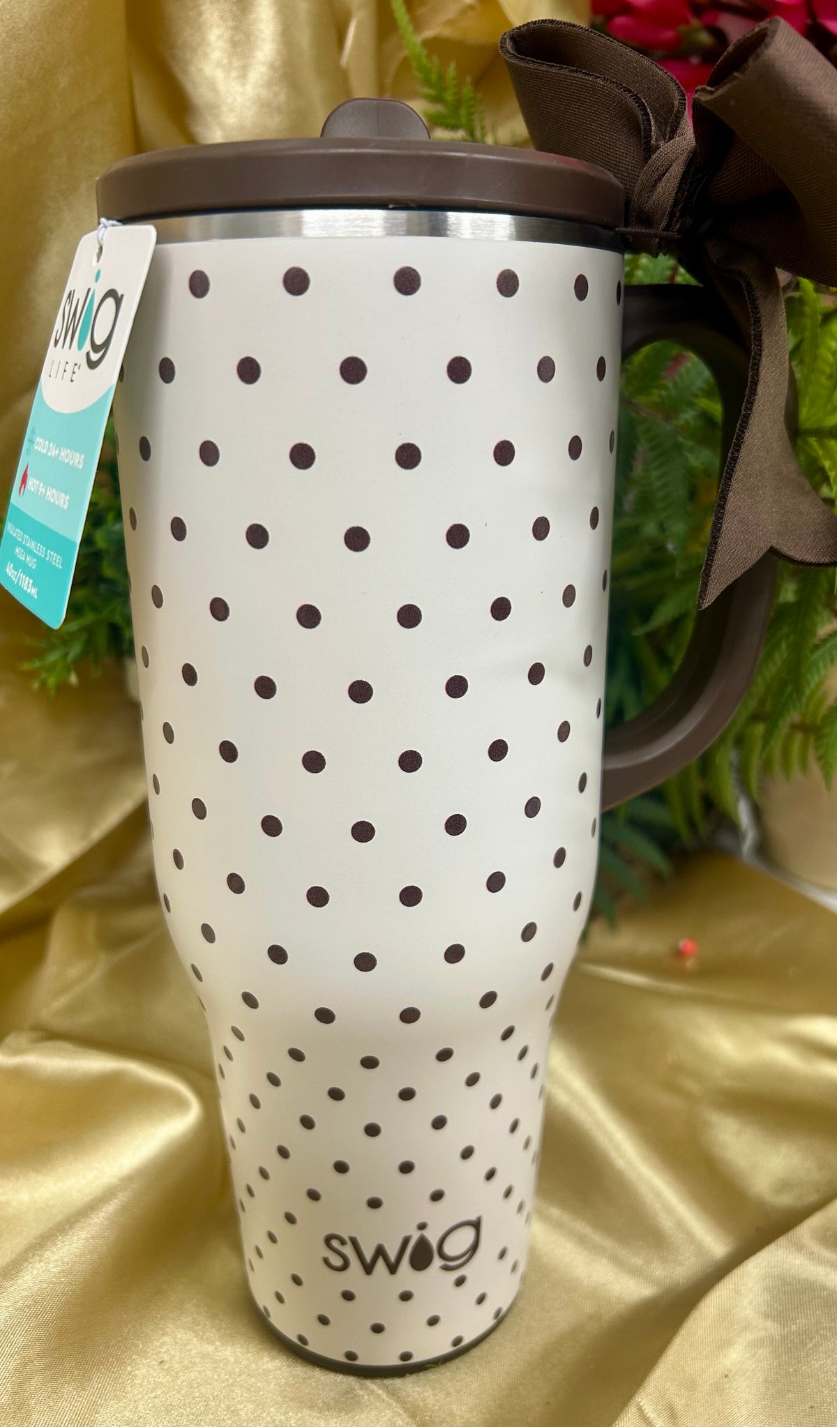 Mocha Dots Mega Mug 30 oz