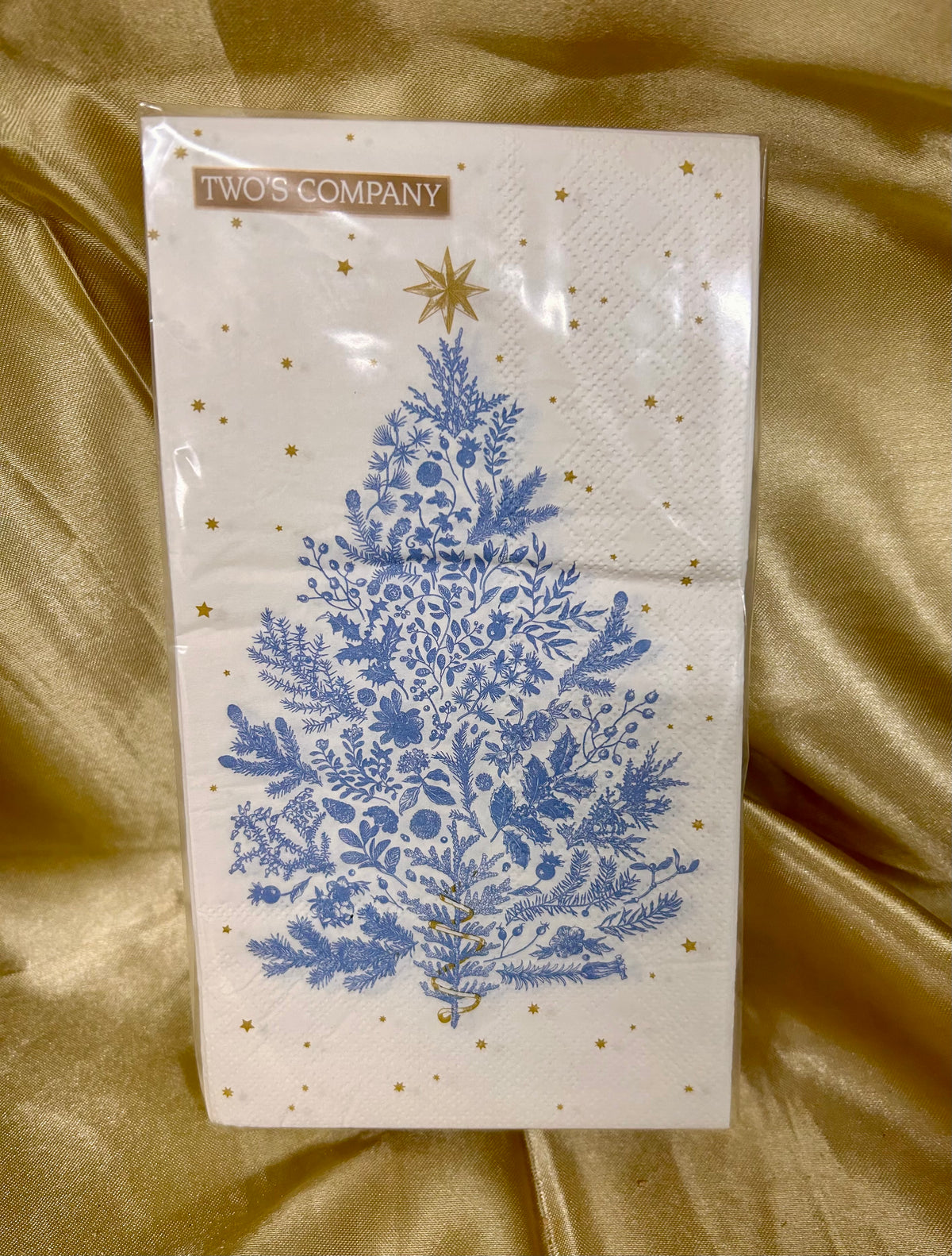 Gilded Cottage Christmas Tree Dinner Napkins