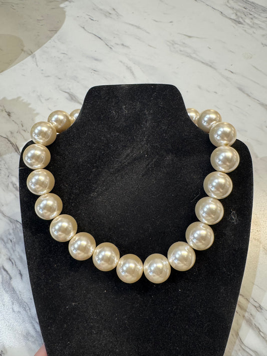 Large Chunky Pearl Necklace