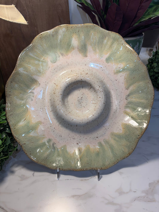 Etta B Hors d'oeuvre Server Dish Matcha Latte