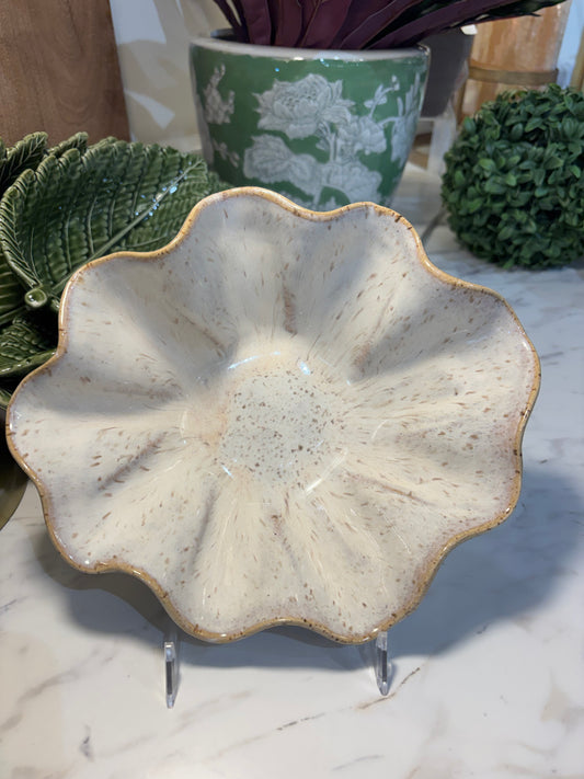 Etta B Poppy Bowl Chantilly Cream