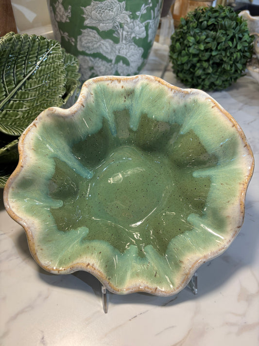Etta B Poppy Bowl Matcha Leaf