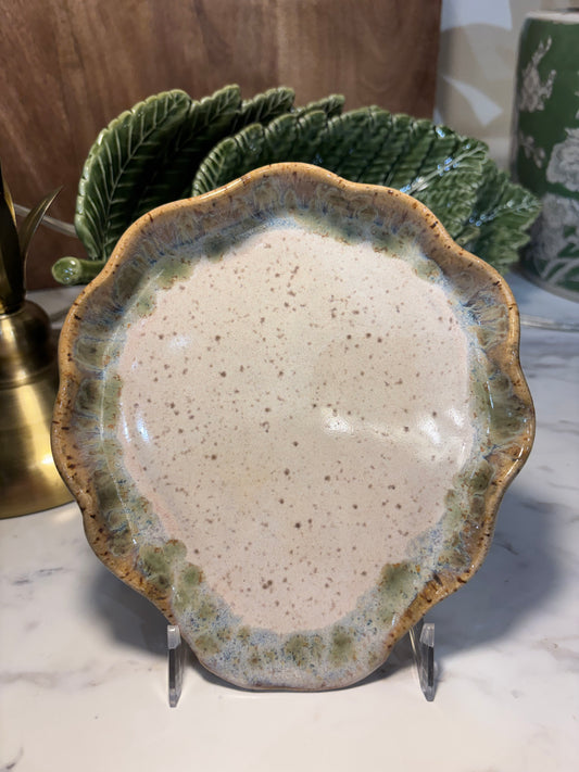 Etta B Ruffled Spoon Rest Botanical