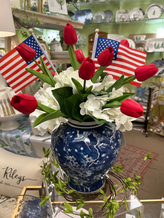 13" Red Real Touch Mini Tulip Bundle