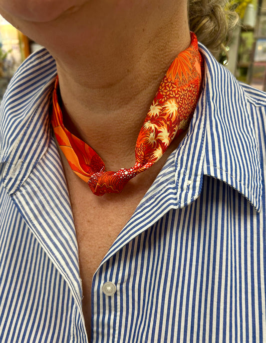 Burnt Orange Neck Tie Scarf