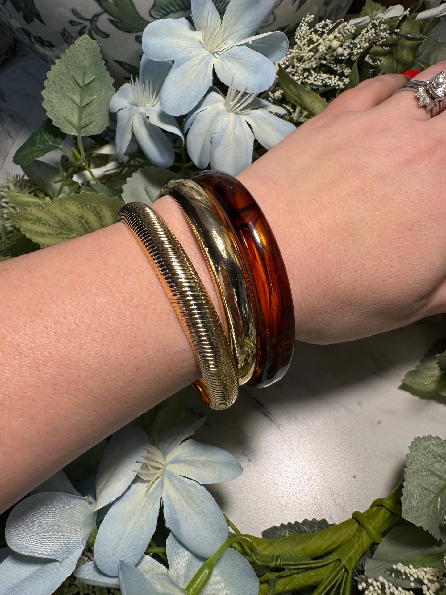 Golden Hour Bangle Set of 3