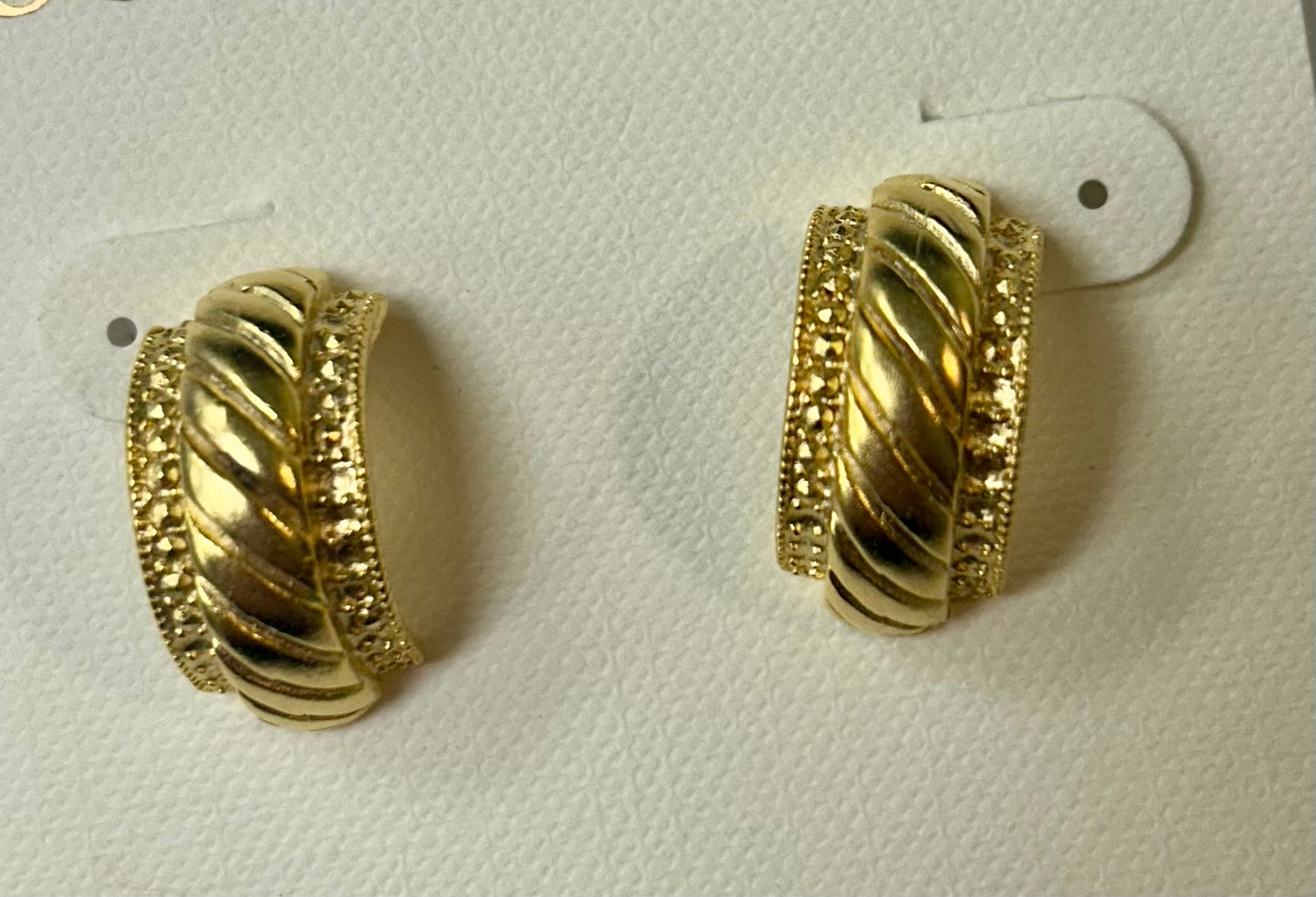 Gold Hoop Earrings 1119G