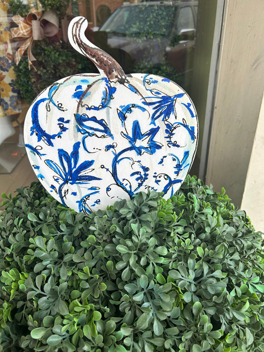 Blue and White Pumpkins