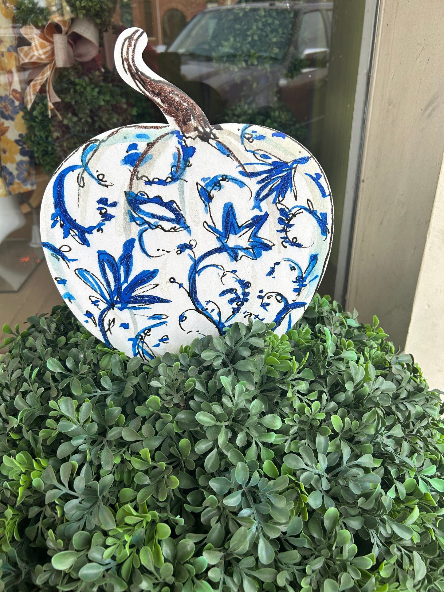 Blue and White Pumpkins