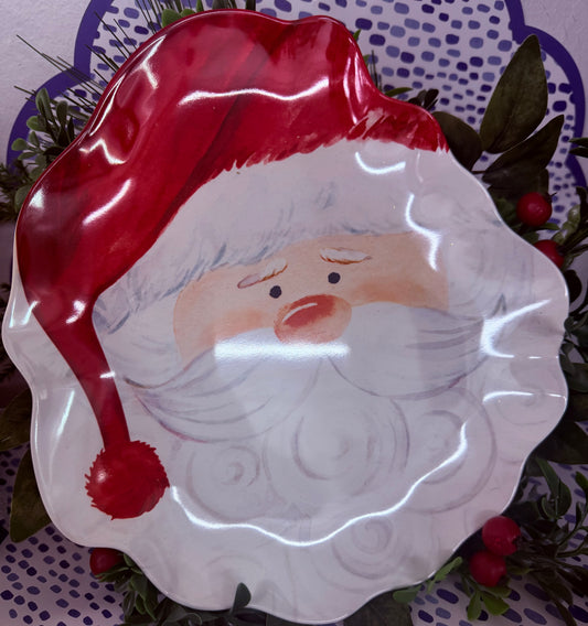 Santa Claus 9.5" Melamine Dinner Plate