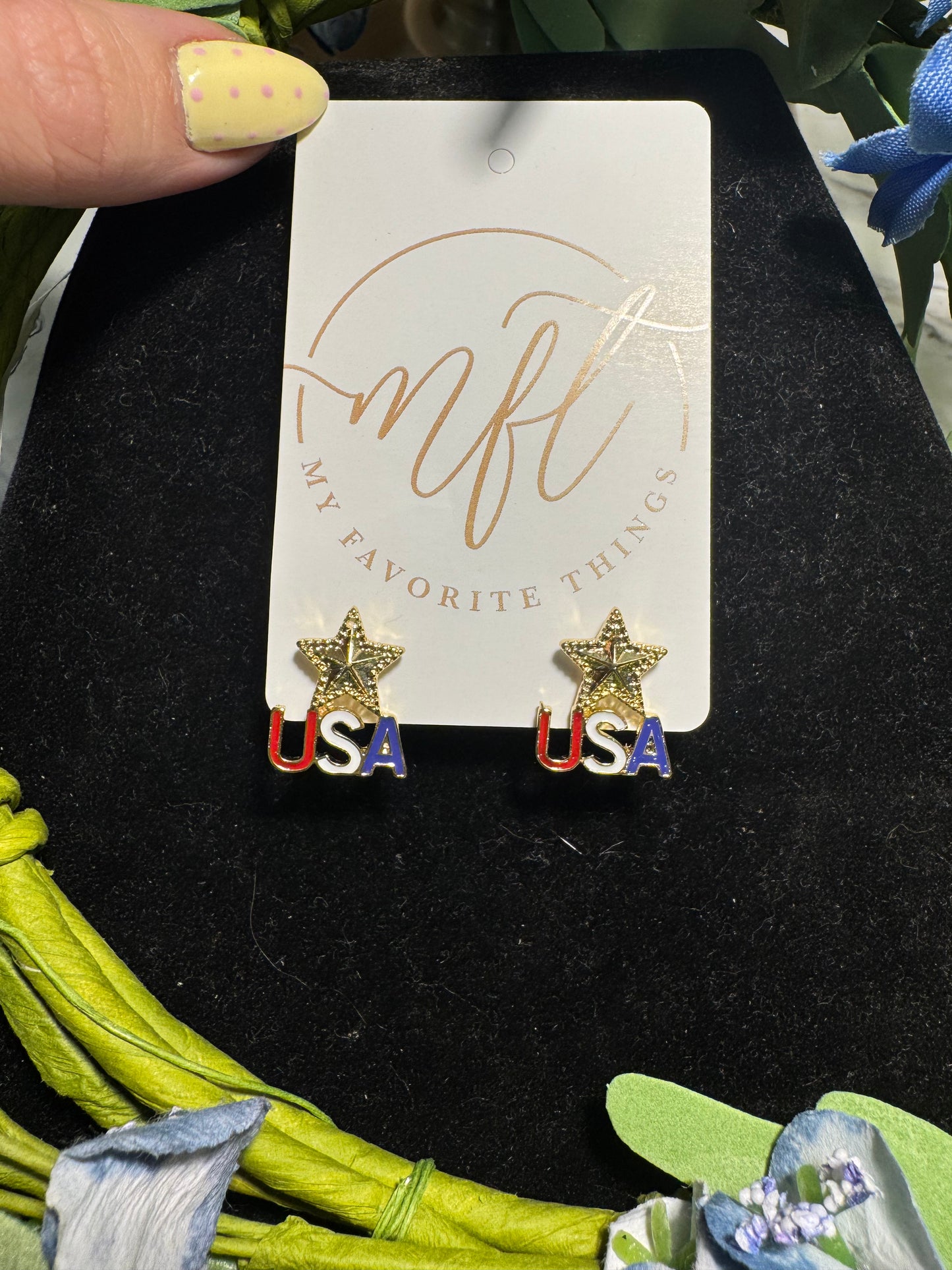Patriotic USA Earrings