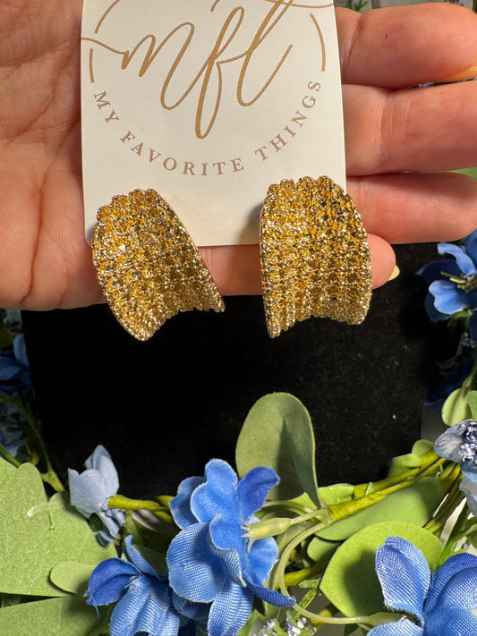 Golden Hour Pavé Hoops