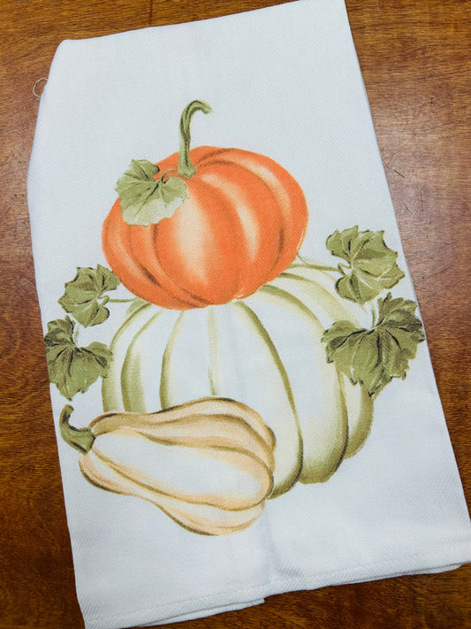 Pumpkin and Gourd Tea Towel