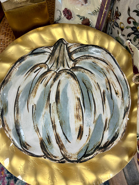 Etta B Wisteria Pumpkin Salad Plate