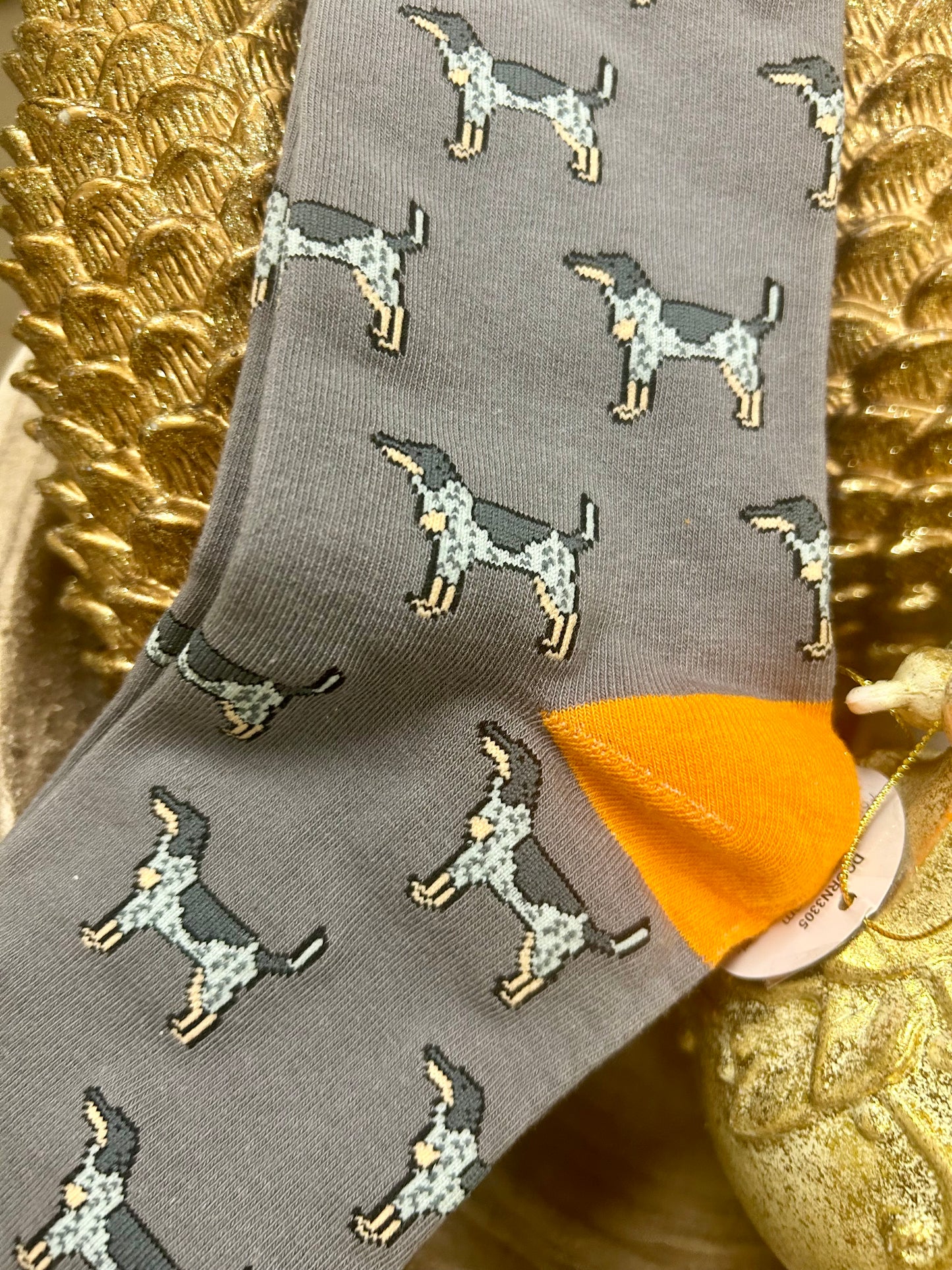 Men Socks - Gray w/ Smokey