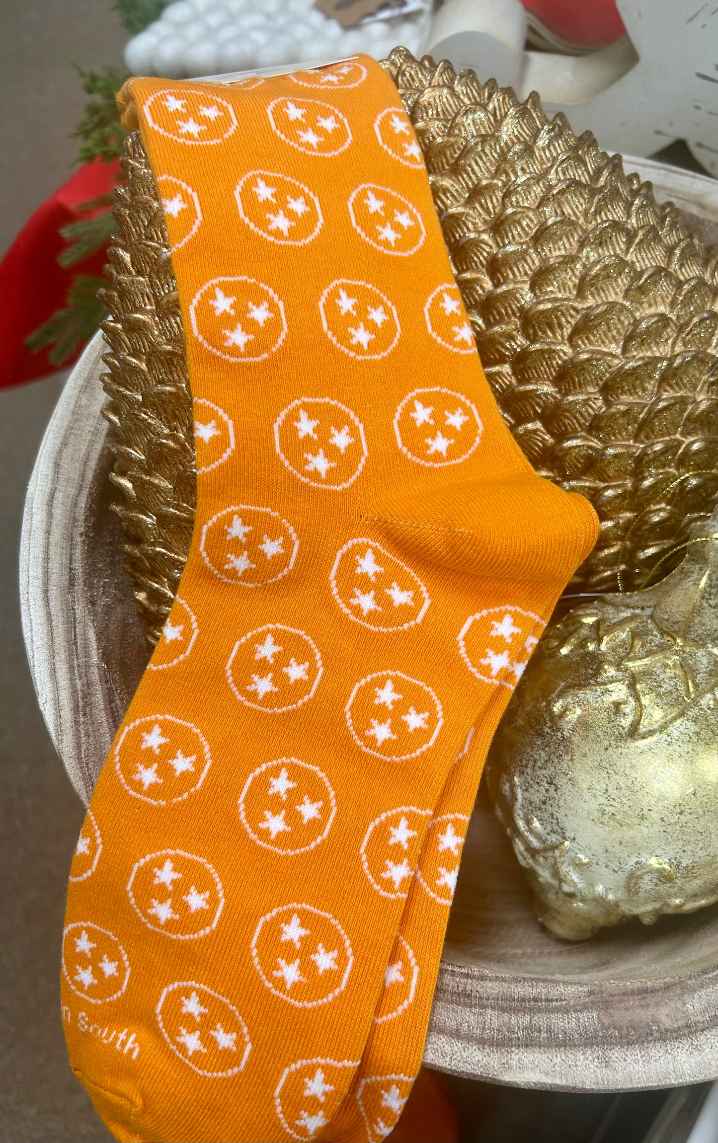 Orange on Orange TriStar Socks
