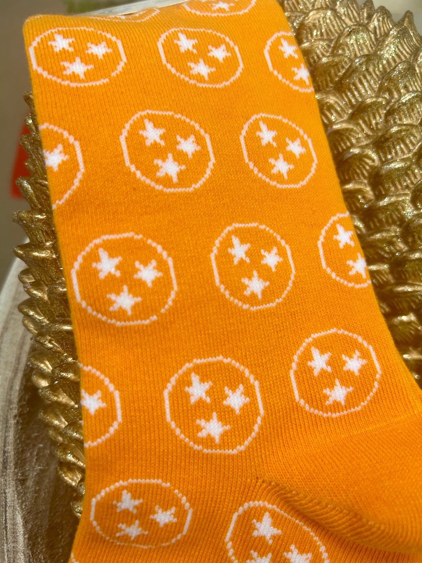 Orange on Orange TriStar Socks